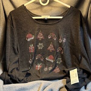 Catherines Gray Holiday Sweater